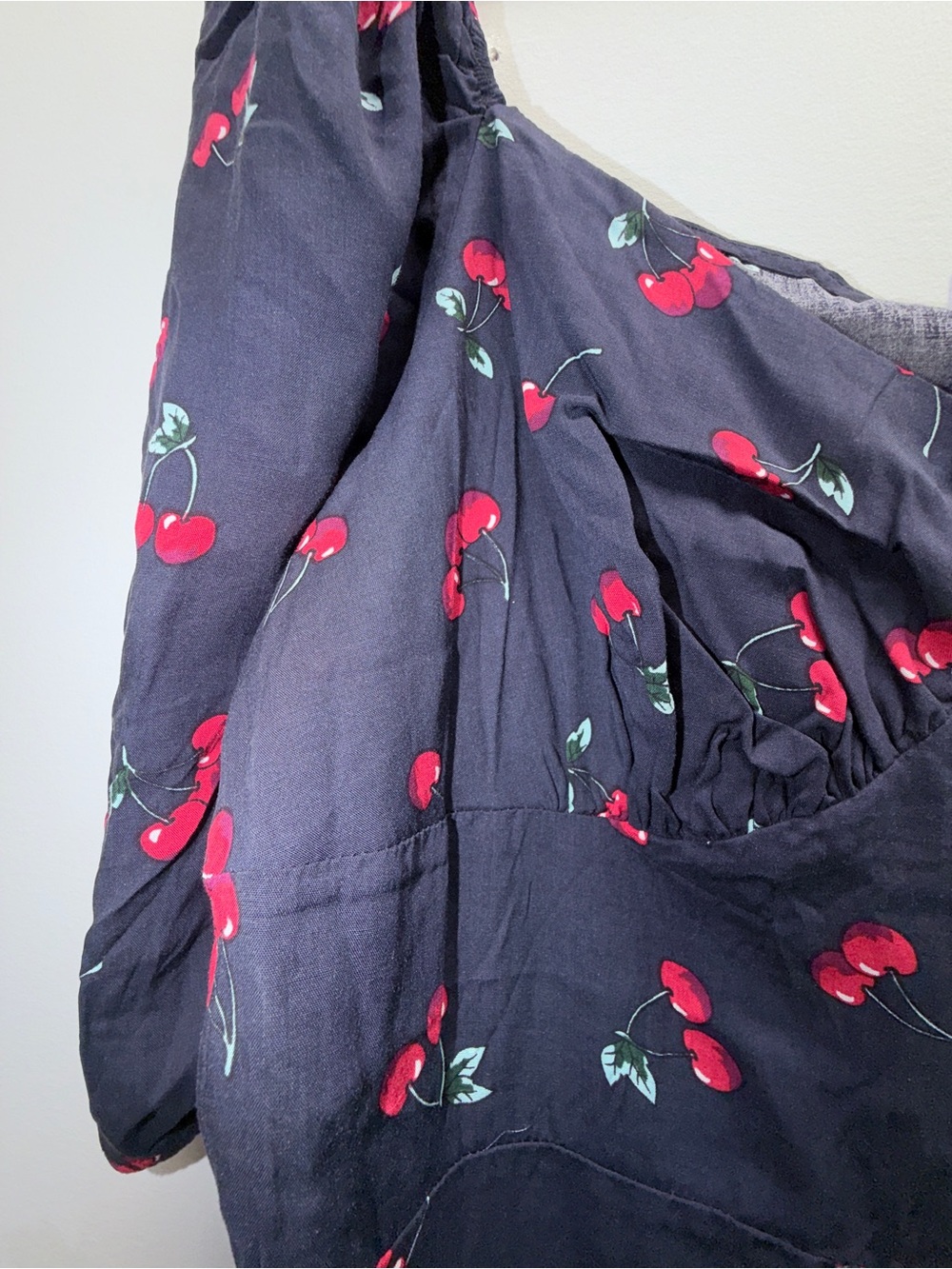 Black Cherry-Print SHEIN Curve Summer Wedding Guest Ready Maxi Dress Plus Size🍒 - Picture 3 of 7